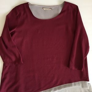 Soft Surroundings Maya Tunic Top Two Layer Size L